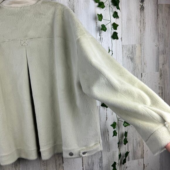 Free People We The Free Cozy Opal Swing Jacket In Frozen Dew Ivory NWOT Sz M - Picture 9 of 12